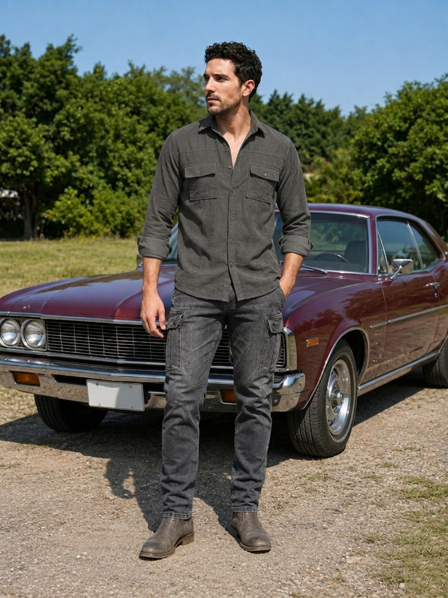 Men's Standard Corduroy Cotton Shirt