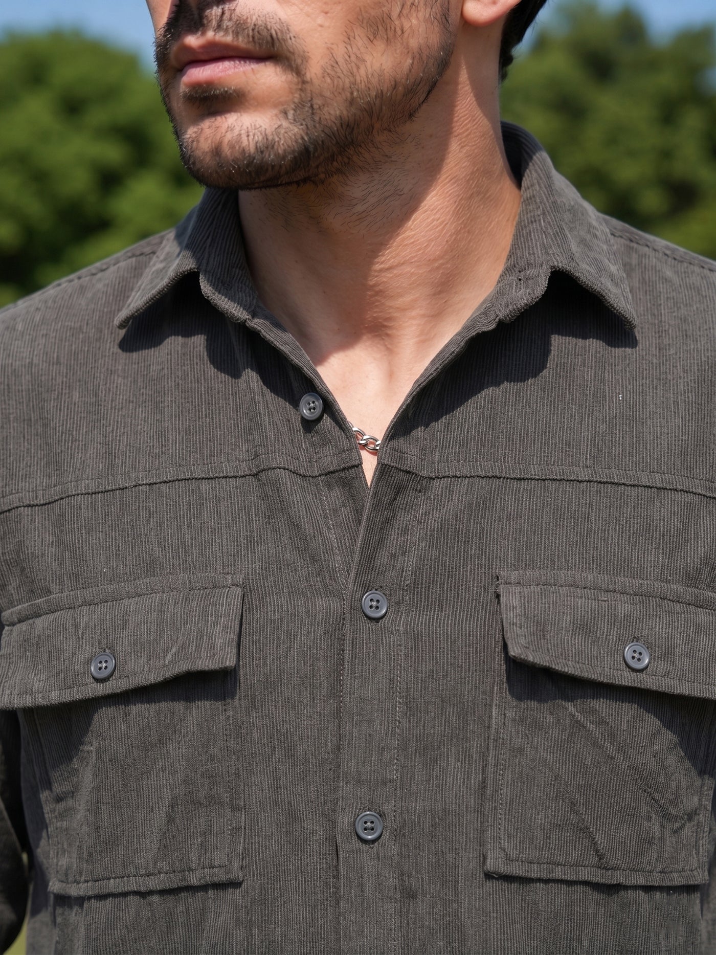Men's Standard Corduroy Cotton Shirt