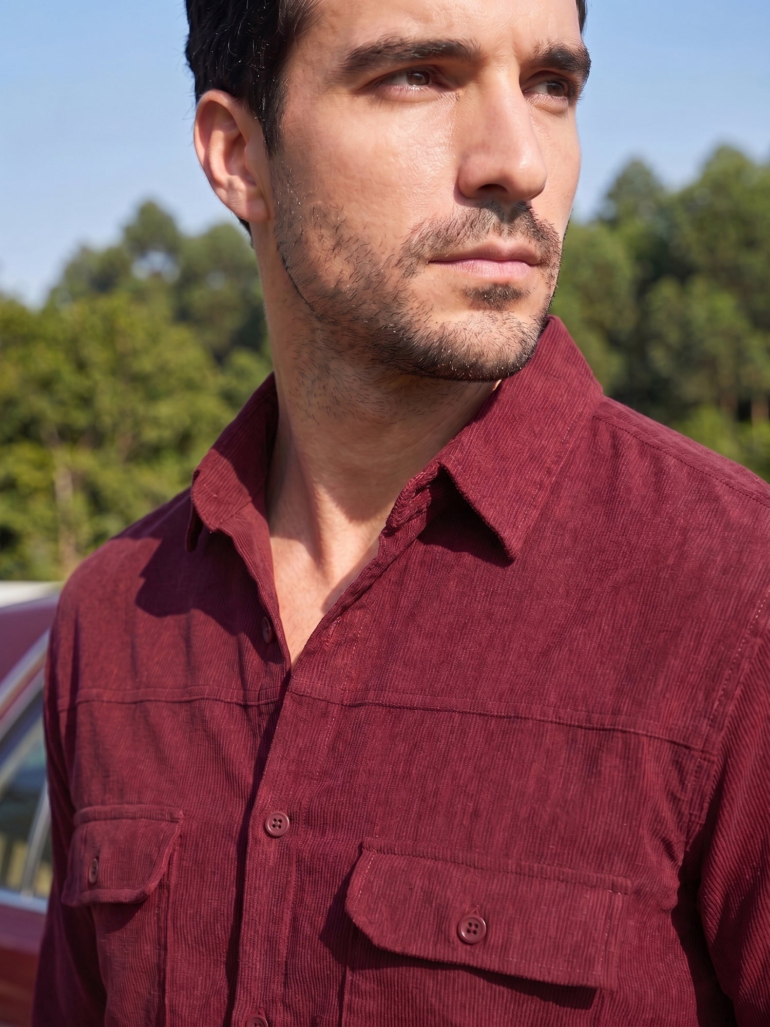 Men's Standard Corduroy Cotton Shirt