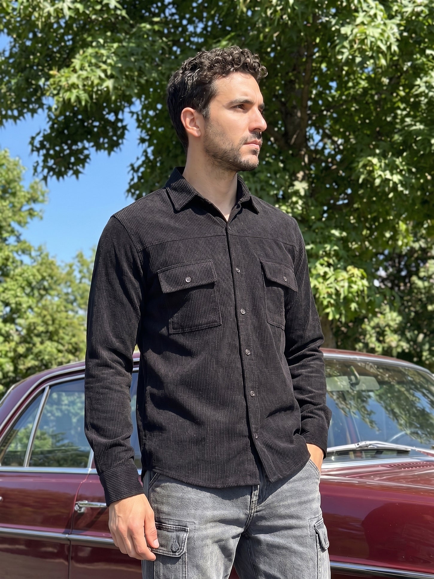 Men's Standard Corduroy Cotton Shirt