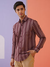 Striped Cotton Shirt for Men