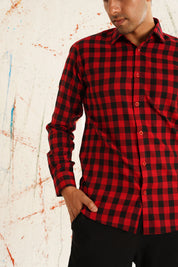Men's Buffalo Check Formal Shirt