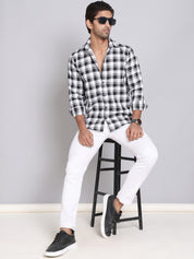 Checked Cotton Casual Shirt For Men