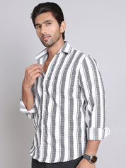 Striped Cotton Casual Shirt For Men