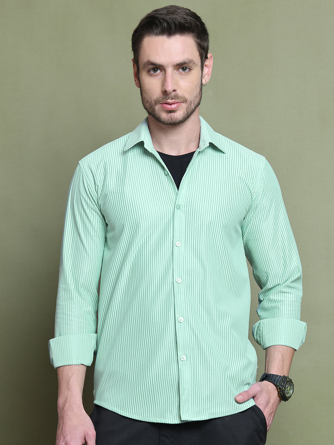 Striped Casual Shirt for Men's