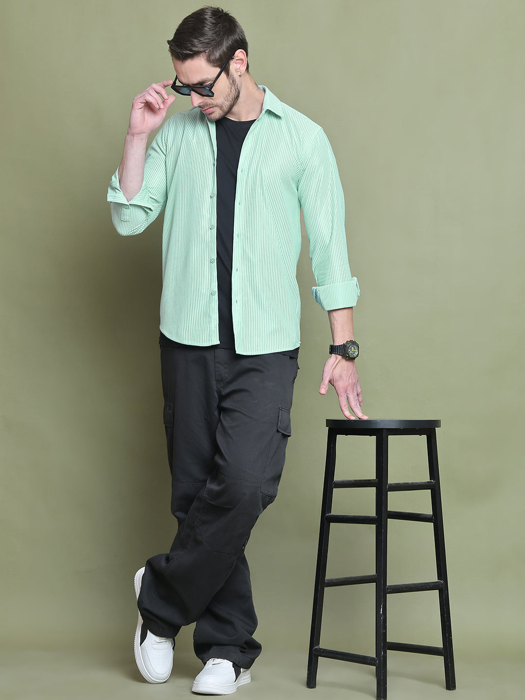 Striped Casual Shirt for Men's