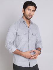 Men Standard Corduroy Cotton Shirt