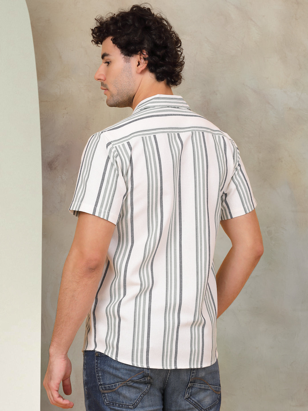 Men's White Shirt - Back Design - Premium Quality