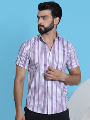 Premium 70% Cotton 30% Polyester Fabric - Purple Shirt Detail