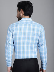 Checked Formal Shirt - SF_902Sky_S