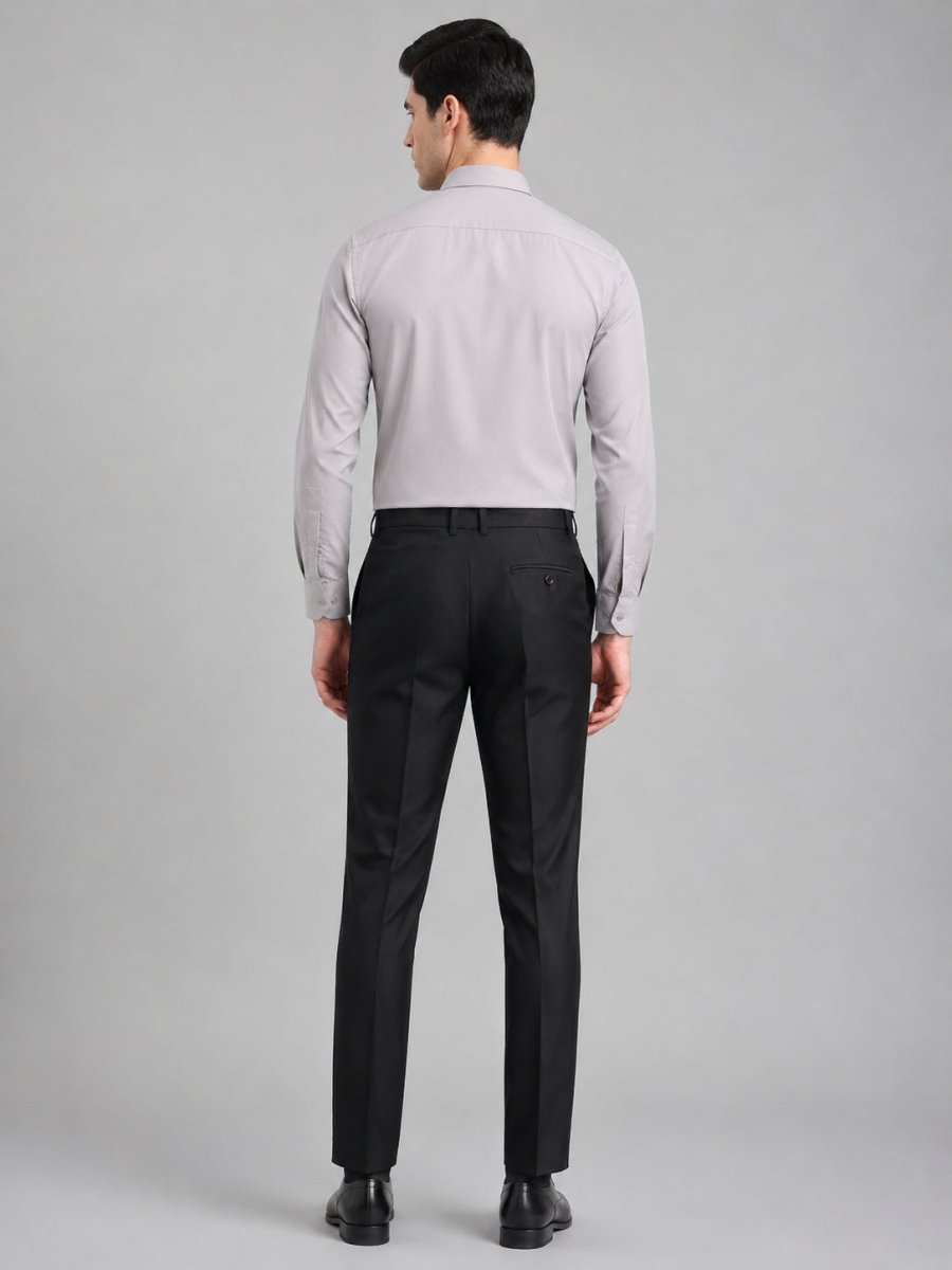 Cotton Solid Formal Shirt for Mens - SF_361Steel-Grey_M