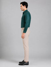 Cotton Solid Formal Shirt for Mens - SF_361Dark-Green_M