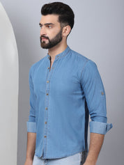 Denim Casual Shirt for Men - SF_922Light-Blue_S