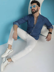 Denim Casual Shirt for Men - SF_922Blue_S