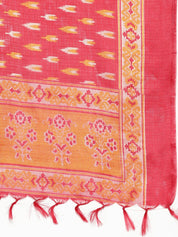 Embroidered Cotton Women Silk Flared kurta,pant with dupatta set - JOKS_D8R_1517_Golden_S