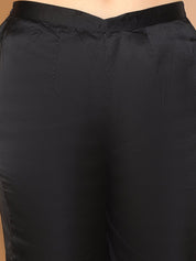 Embroidered Top and Palazzo Co-ords Set for Women - JNCS_3011Black_XS