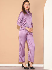 Embroidered Top and Palazzo Co-ords Set for Women - JNCS_3011Purple_XS