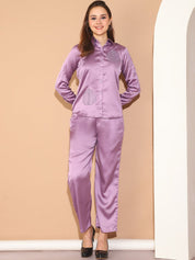 Embroidered Top and Palazzo Co-ords Set for Women - JNCS_3011Purple_XS