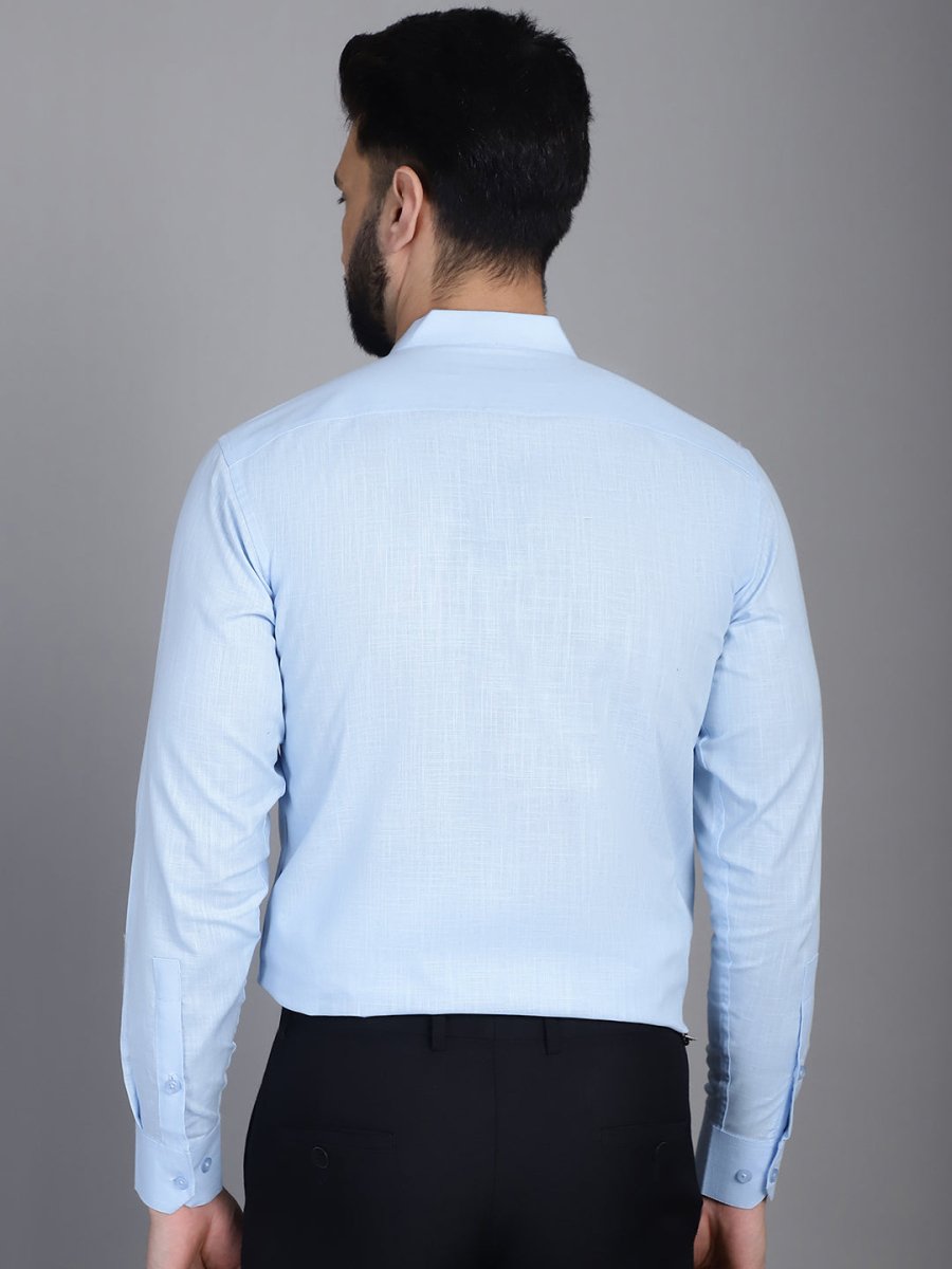 Firozi Solid Cotton Formal Shirt for Men - SF_927Firozi_S