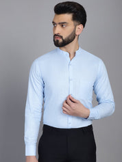 Firozi Solid Cotton Formal Shirt for Men - SF_927Firozi_S