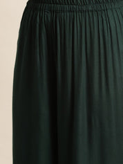 Green Embroidered Women Kurta with Sharara - JOKPS_1448_Green_S
