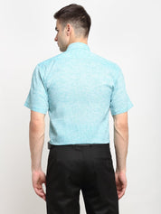Green Solid Half Sleeve Shirt for Men - SF_783Green_S