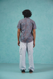Grey Printed Casual Shirt - SF_909Grey_S