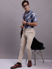 Grey Printed Party Shirt for Men - SF_885Grey_S