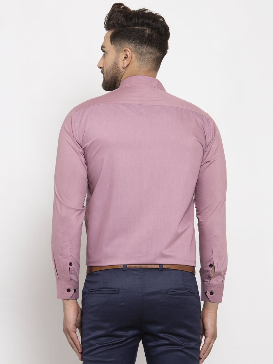 Indian Needle Magenta Formal Shirt with black detailing - SF_411Magenta_S