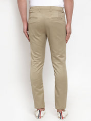 Indian Needle Men Beige Slim Fit Formal Trousers - FGP_253Beige_30
