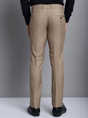 Indian Needle Men's Beige Tapered Fit Formal Trousers - FGP_275Beige_30