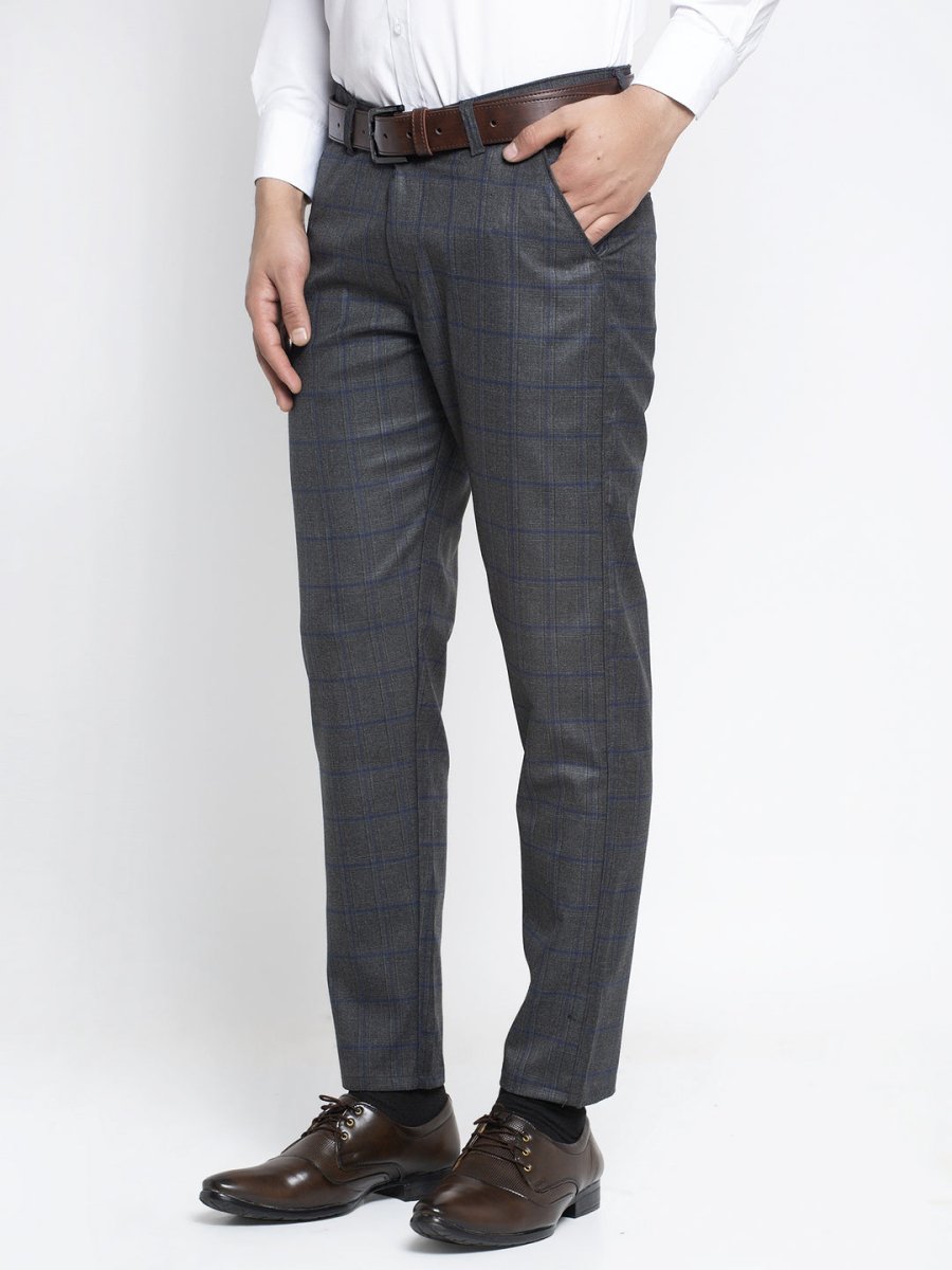 Indian Needle Men's Black Formal Trousers - FGP_261Black_30