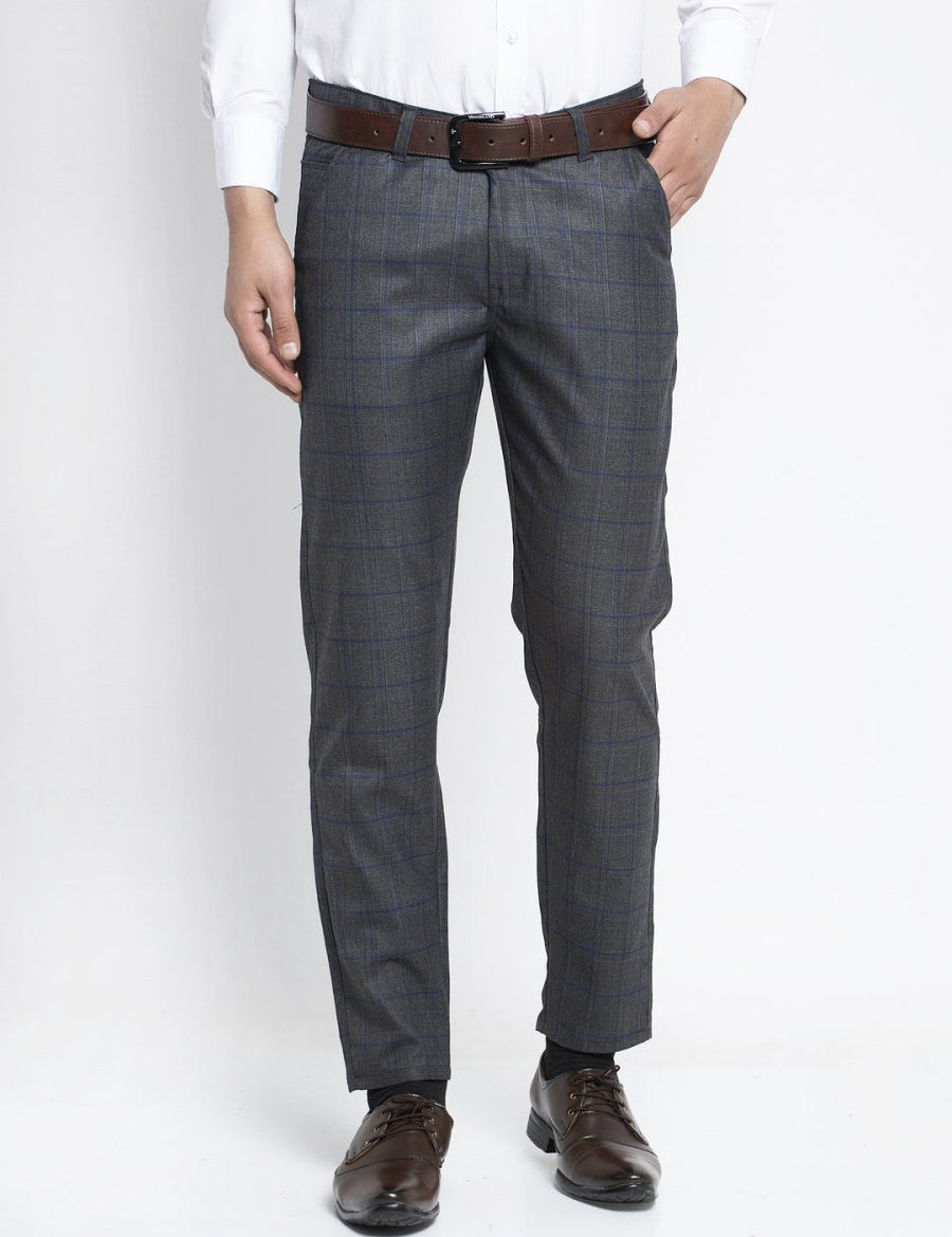 Indian Needle Men's Black Formal Trousers - FGP_261Black_30