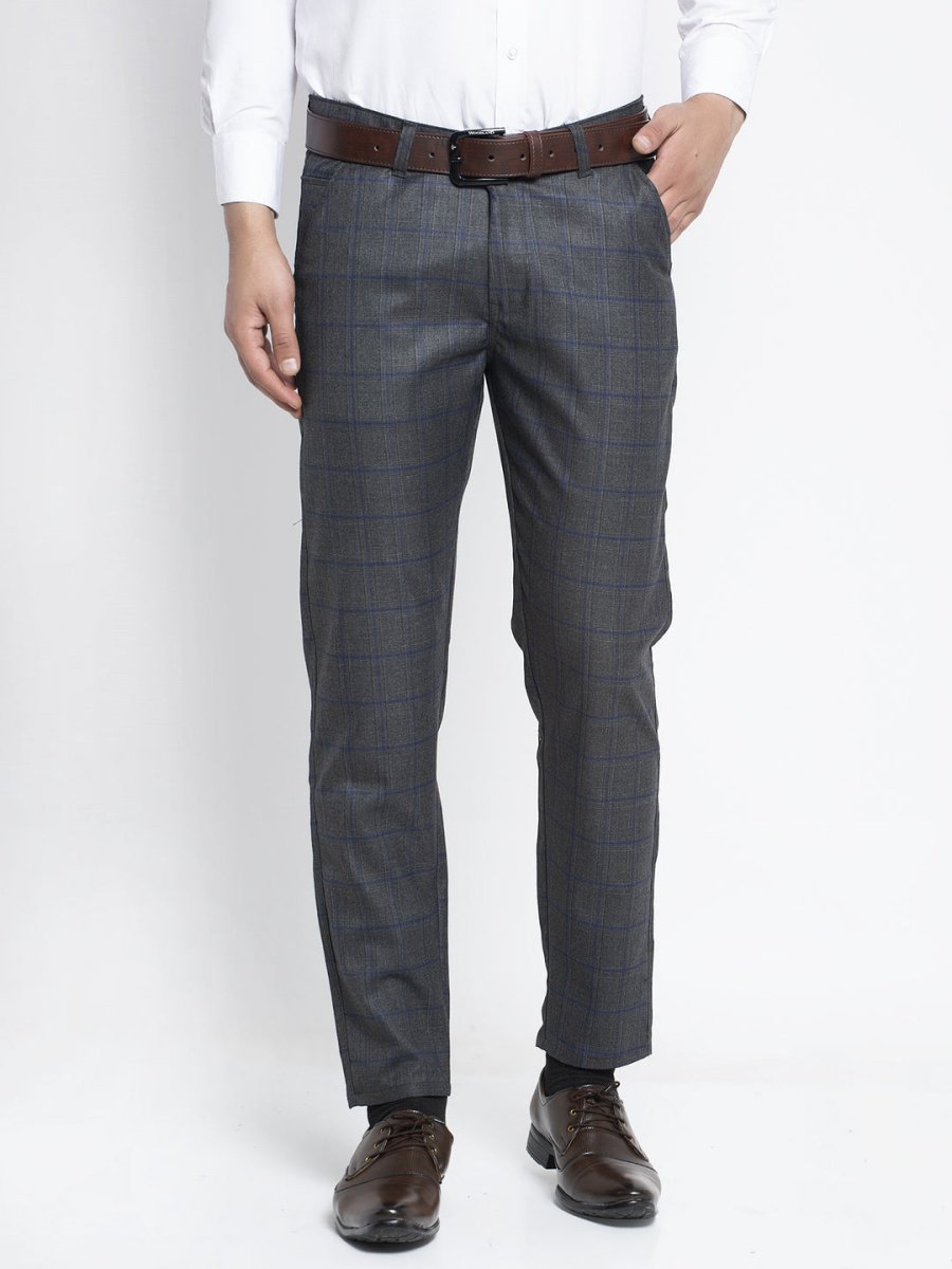 Indian Needle Men's Black Formal Trousers - FGP_261Black_30