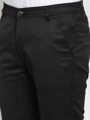 Indian Needle Men's Black Solid Formal Trousers - FGP_253Black_30