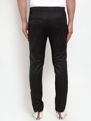 Indian Needle Men's Black Solid Formal Trousers - FGP_253Black_30