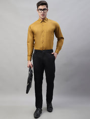 Indian Needle Men's Black Tapered Fit Formal Trousers - FGP_276Black_30