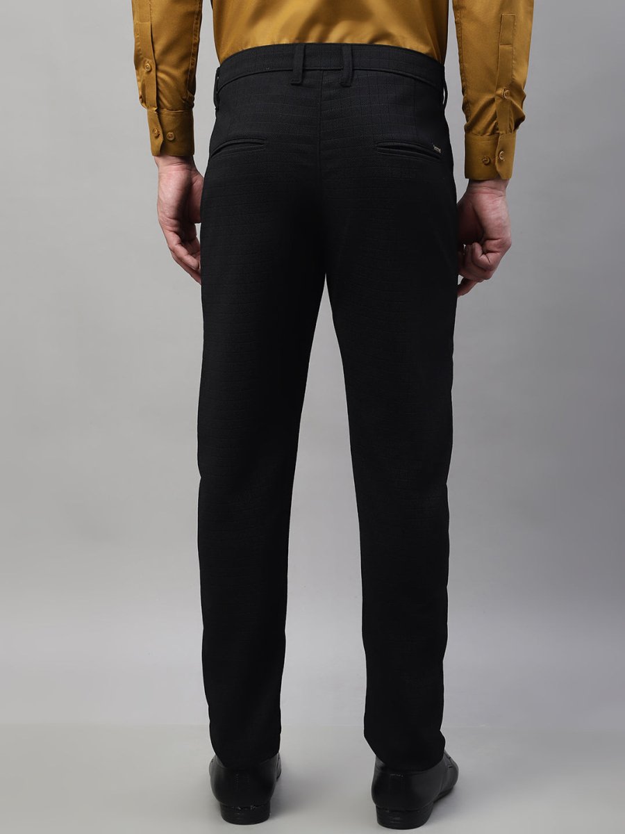 Indian Needle Men's Black Tapered Fit Formal Trousers - FGP_276Black_30