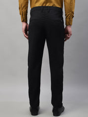 Indian Needle Men's Black Tapered Fit Formal Trousers - FGP_276Black_30