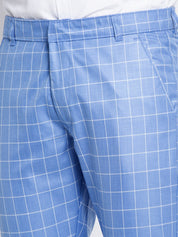 Indian Needle Men's Blue Formal Trousers - FGP_260Light-Blue_30