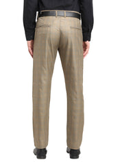 Indian Needle Men's Brown Cotton Checked Formal Trousers - FGP_267Dark-Brown_30