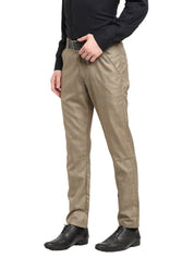 Indian Needle Men's Brown Cotton Checked Formal Trousers - FGP_267Dark-Brown_30