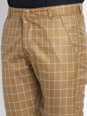 Indian Needle Men's Brown Formal Trousers - FGP_260Brown_30