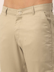 Indian Needle Men's Casual Cotton Solid Cargo Pants - KGP_154Beige_30