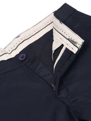 Indian Needle Men's Casual Cotton Solid Cargo Pants - KGP_154Navy-Blue_30
