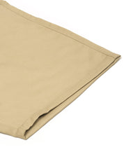 Indian Needle Men's Casual Cotton Solid Shorts - SGP_153Beige_30
