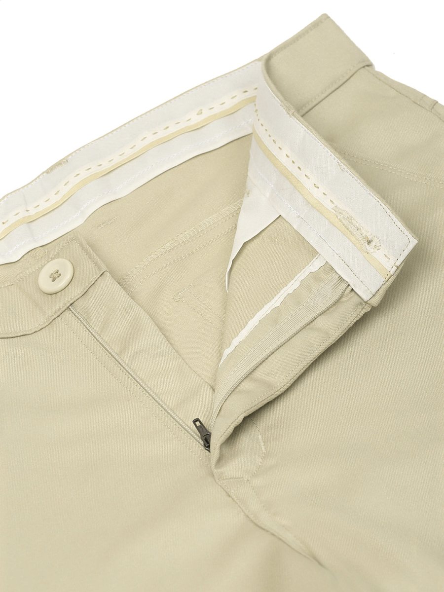 Indian Needle Men's Casual Cotton Solid Shorts - SGP_153Cream_30