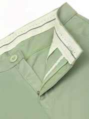 Indian Needle Men's Casual Cotton Solid Shorts - SGP_153Pista-Green_30