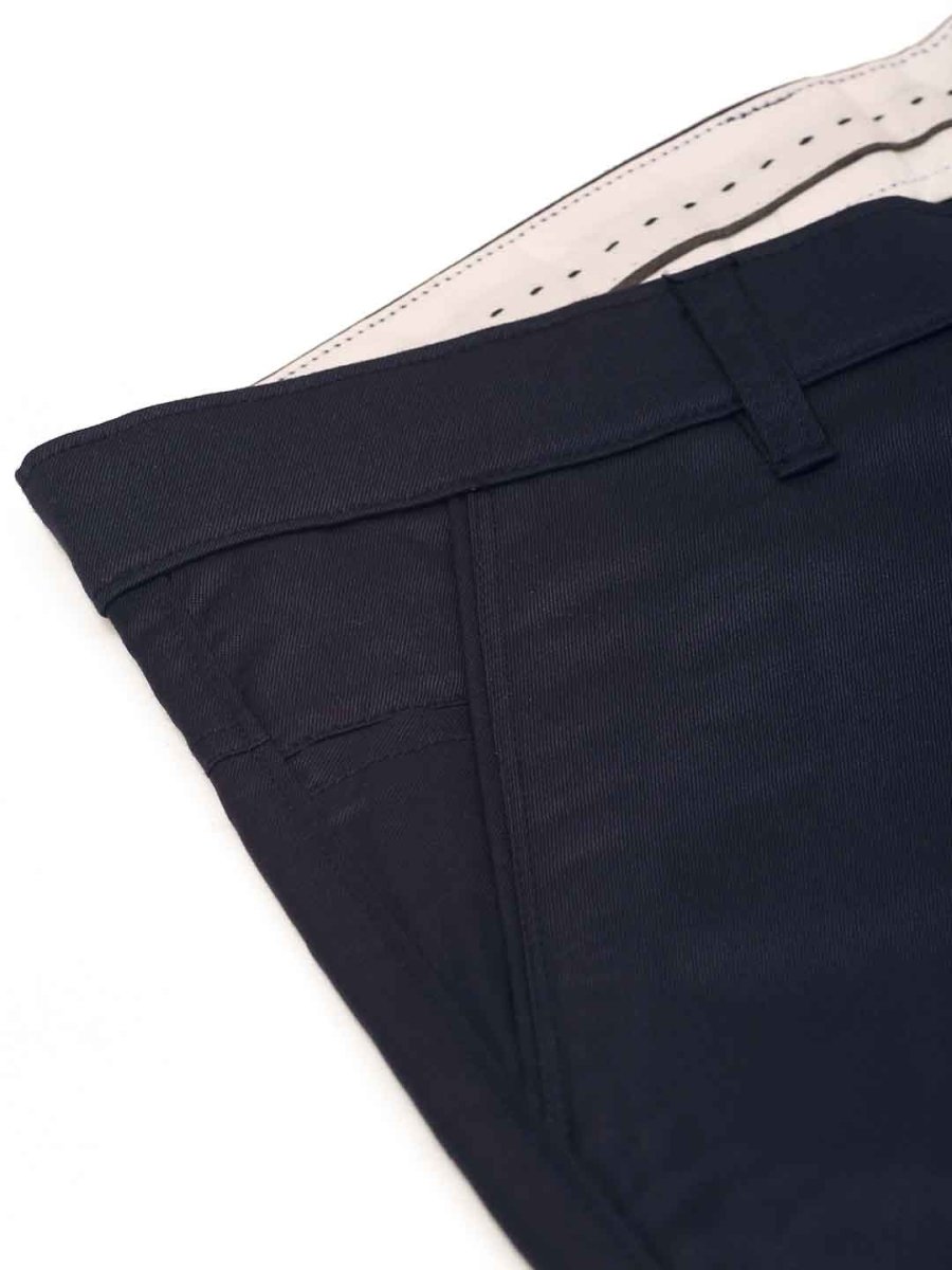Indian Needle Men's Casual Cotton Solid Shorts - SGP_153Navy_30