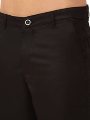 Indian Needle Men's Casual Cotton Solid Shorts - SGP_153Black_30